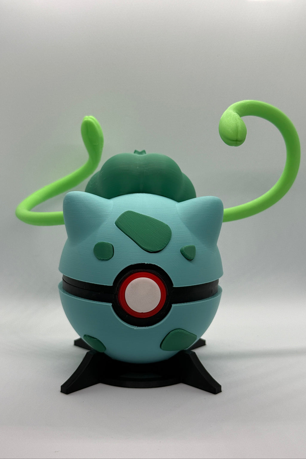 Bulbasaur Inspired Pokeball Switch Cartridge Holder