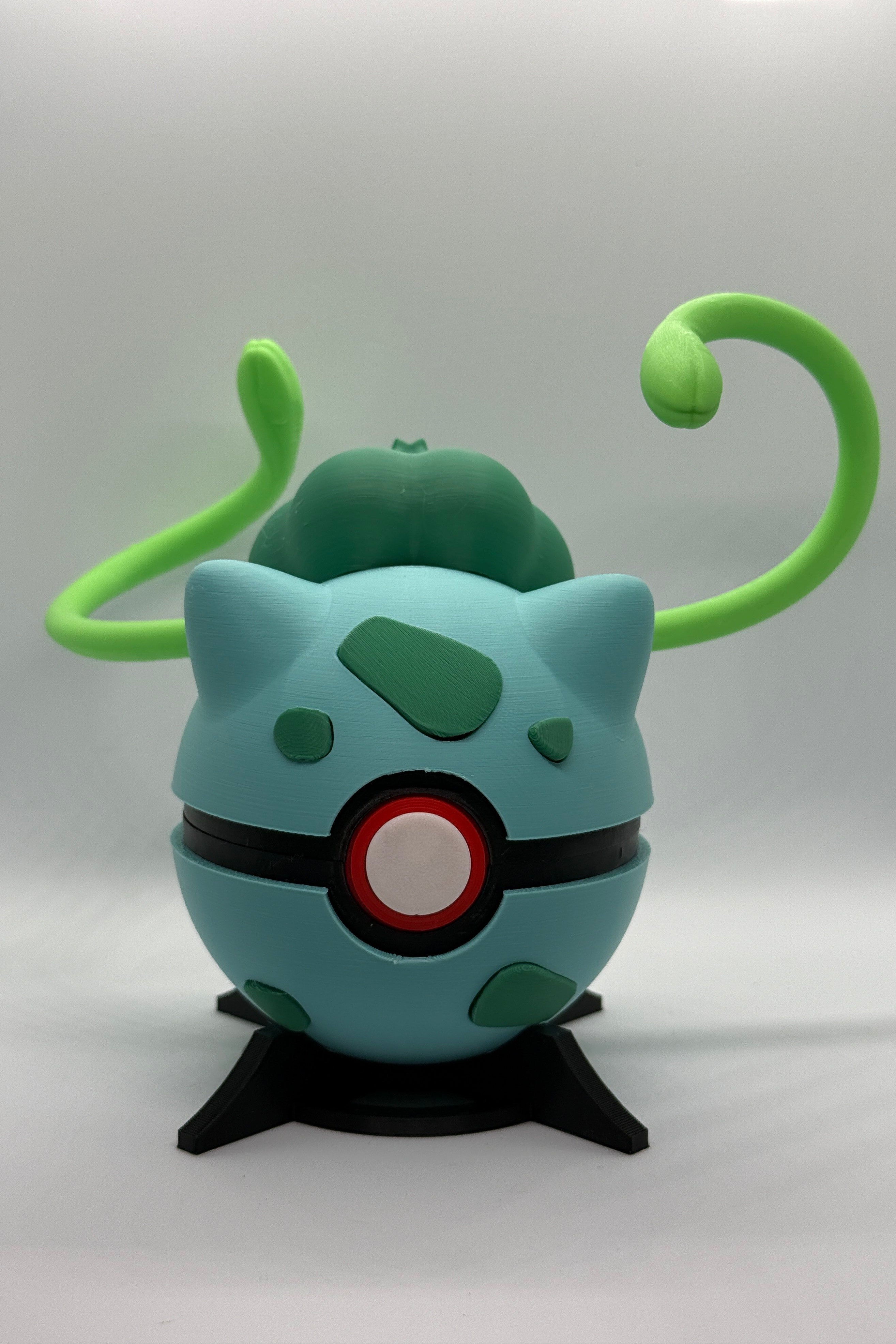 Bulbasaur Inspired Pokeball Switch Cartridge Holder