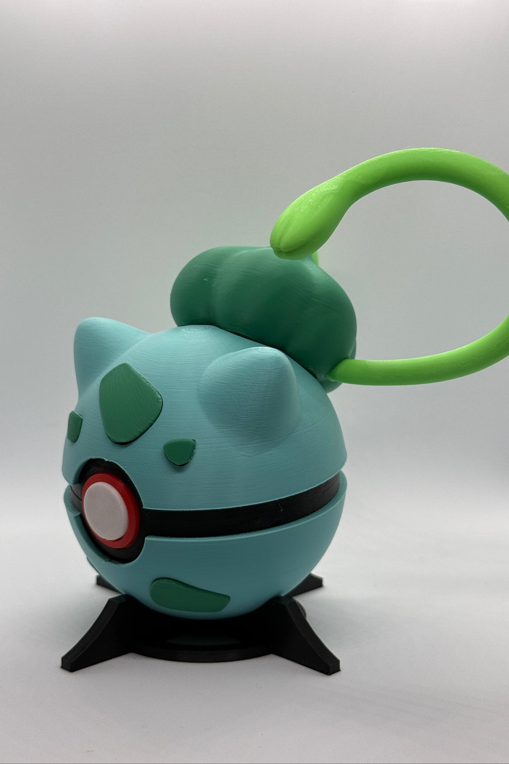 Bulbasaur Inspired Pokeball Switch Cartridge Holder
